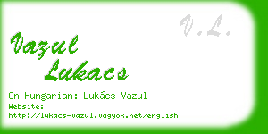 vazul lukacs business card